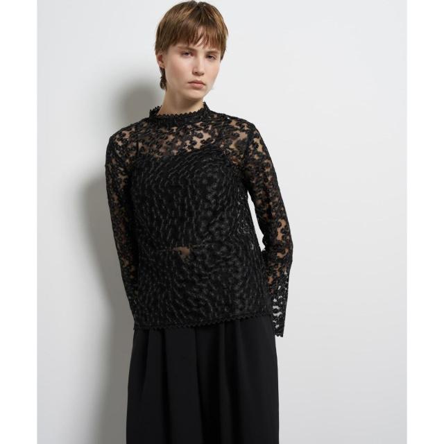 ランバン オン ブルー（LANVIN en Bleu）/フラワーチュールブラウス_14