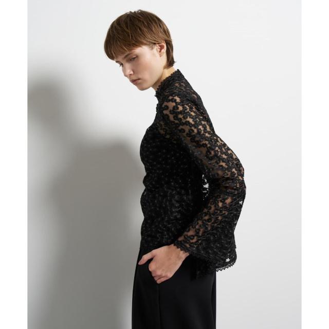 ランバン オン ブルー（LANVIN en Bleu）/フラワーチュールブラウス_15