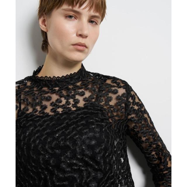 ランバン オン ブルー（LANVIN en Bleu）/フラワーチュールブラウス_17