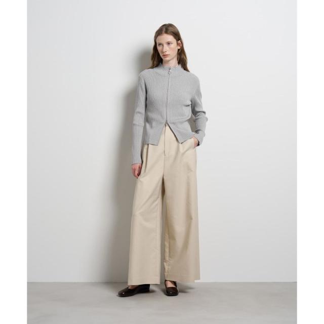 ランバン オン ブルー（LANVIN en Bleu）/ラメジップアップリブニット_3