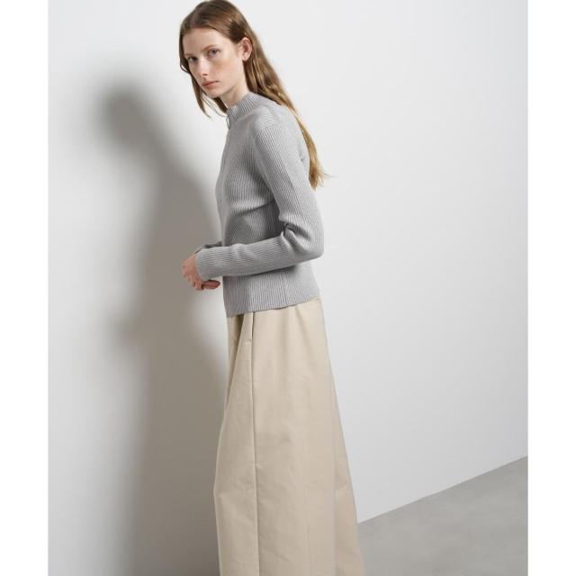 ランバン オン ブルー（LANVIN en Bleu）/ラメジップアップリブニット_7