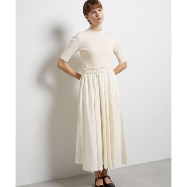 ランバン オン ブルー（LANVIN en Bleu）/ハーフスリーブニットコンビワンピース