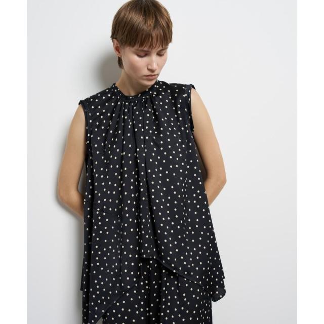 【NEW】ランバン オン ブルー（LANVIN en Bleu）/Marina dot / Marina Heart ブラウス