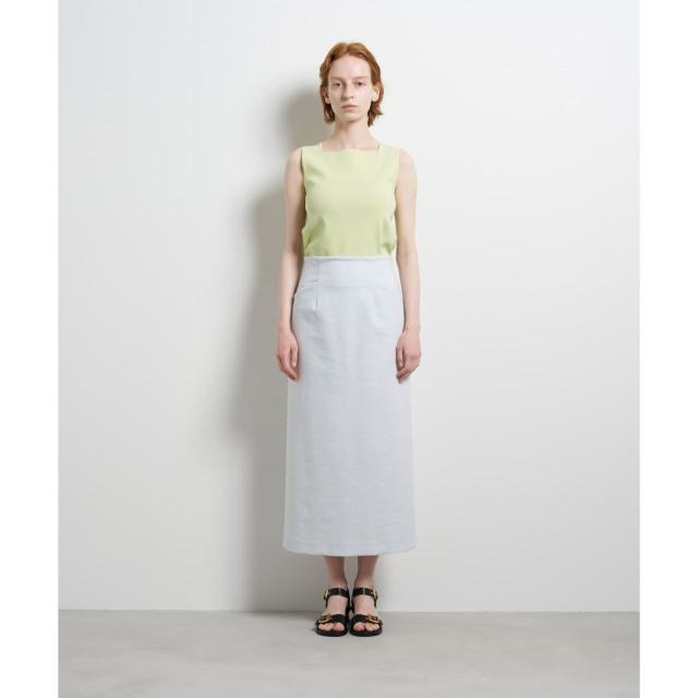 ランバン オン ブルー（LANVIN en Bleu）/ストレッチポンチタイトスカート_3