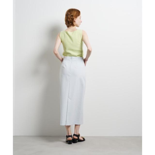 ランバン オン ブルー（LANVIN en Bleu）/ストレッチポンチタイトスカート_5