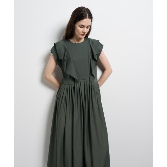 ランバン オン ブルー（LANVIN en Bleu）/スクエアフリルコンビワンピース