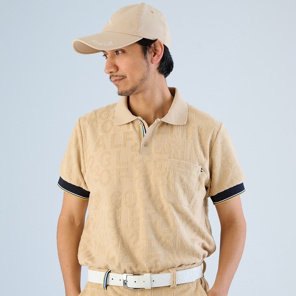 エヌエス23・パー・ニッサゴルフ　（NS23 par Nissa Golf）/【メンズ】パイルジャカードポロシャツ