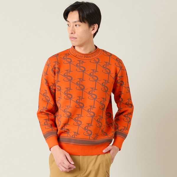 エヌエス23・パー・ニッサゴルフ　（NS23 par Nissa Golf）/【メンズ】モノグラム柄ニットトップス