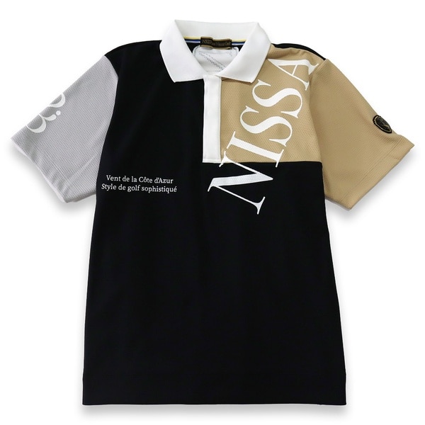 エヌエス23・パー・ニッサゴルフ　（NS23 par Nissa Golf）/【メンズ】ハニカムプリントポロシャツ_2