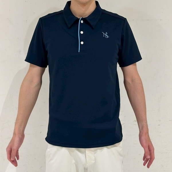 エヌエス23・パー・ニッサゴルフ　（NS23 par Nissa Golf）/【メンズ】ロゴ刺繍ポロシャツ