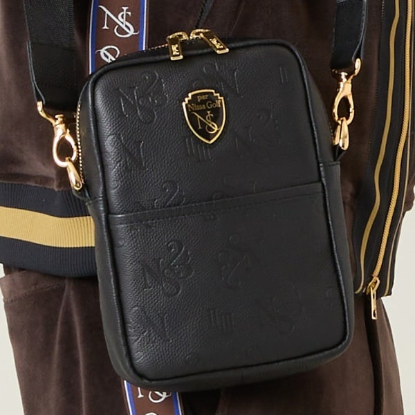 エヌエス23・パー・ニッサゴルフ　（NS23 par Nissa Golf）/【本革使用】エンボス加工ショルダーポーチ