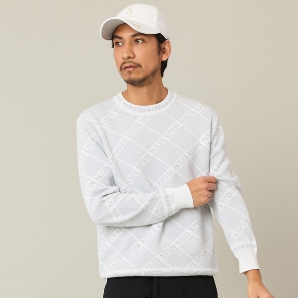 エヌエス23・パー・ニッサゴルフ　（NS23 par Nissa Golf）/【Men’s】ロゴジャカードニット