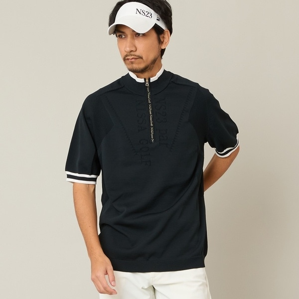 【NEW】エヌエス23・パー・ニッサゴルフ　（NS23 par Nissa Golf）/【Men’s】ホールガーメントハーフジップ