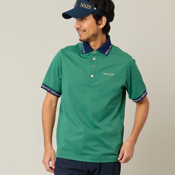 【NEW】エヌエス23・パー・ニッサゴルフ　（NS23 par Nissa Golf）/【Men’s】ロゴ襟アクティブポロシャツ_2