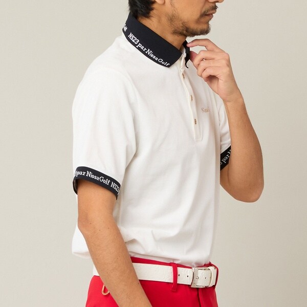 【NEW】エヌエス23・パー・ニッサゴルフ　（NS23 par Nissa Golf）/【Men’s】ロゴ襟アクティブポロシャツ_3