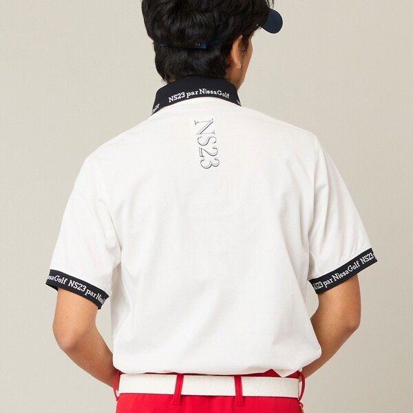 【NEW】エヌエス23・パー・ニッサゴルフ　（NS23 par Nissa Golf）/【Men’s】ロゴ襟アクティブポロシャツ_4