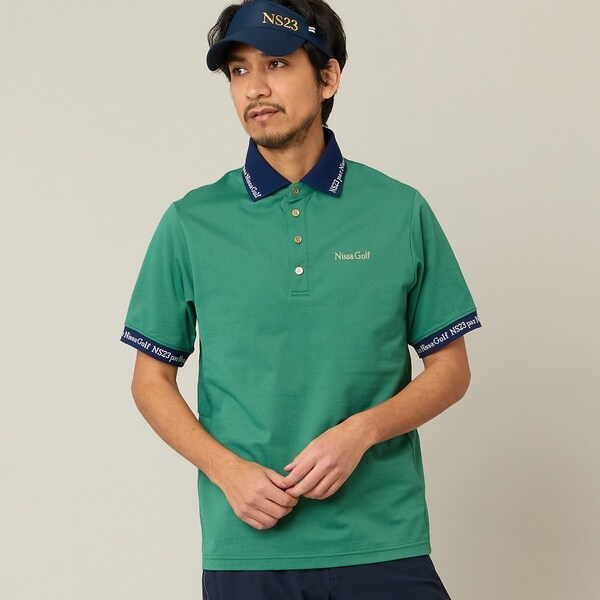 【NEW】エヌエス23・パー・ニッサゴルフ　（NS23 par Nissa Golf）/【Men’s】ロゴ襟アクティブポロシャツ_8