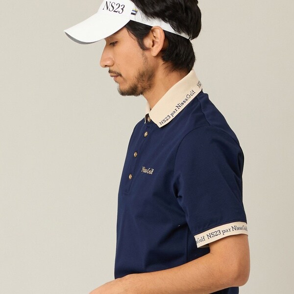 【NEW】エヌエス23・パー・ニッサゴルフ　（NS23 par Nissa Golf）/【Men’s】ロゴ襟アクティブポロシャツ_10
