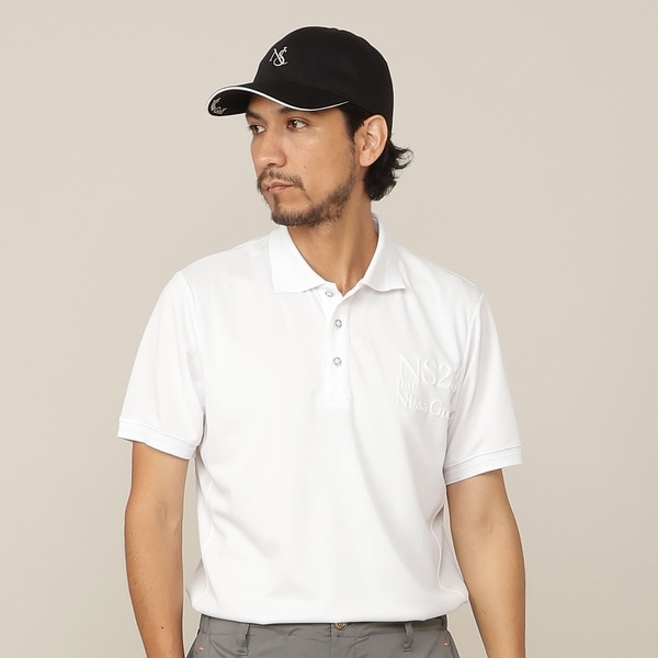 【NEW】エヌエス23・パー・ニッサゴルフ　（NS23 par Nissa Golf）/【Men’s／吸水速乾／UVカット／接触冷感】立体ロゴ半袖ポロシャツ 15,048円