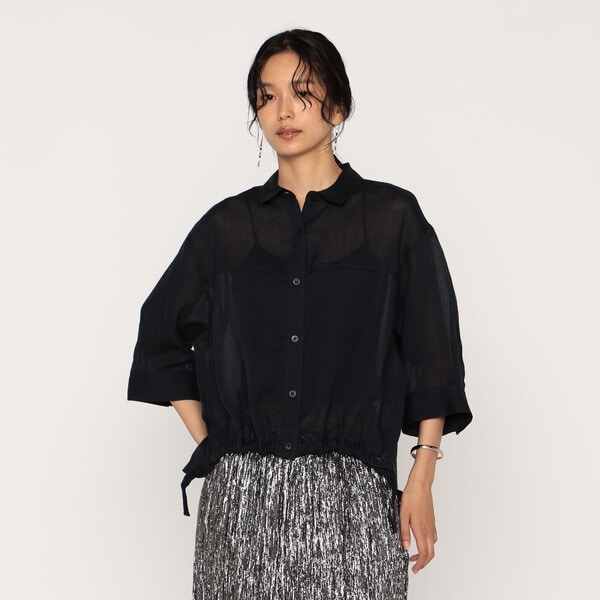 メゾンプラチナ（Maison Platinum）/ラミーちりめん シャツ