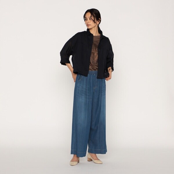 メゾンプラチナ（Maison Platinum）/ラミーちりめん シャツ