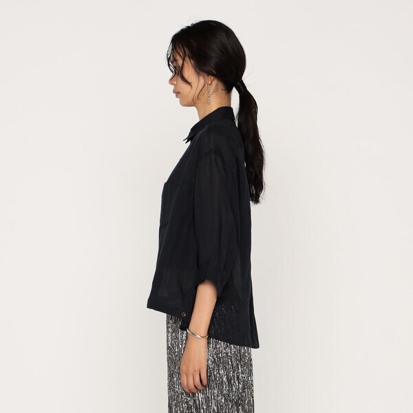 メゾンプラチナ（Maison Platinum）/ラミーちりめん シャツ メゾンプラチナ（Maison Platinum）/ラミーちりめん シャツ