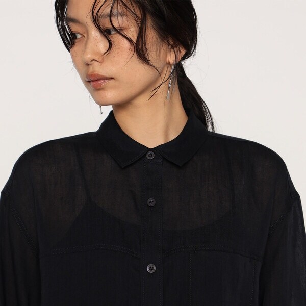 メゾンプラチナ（Maison Platinum）/ラミーちりめん シャツ