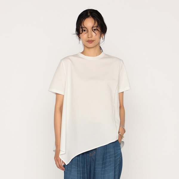 メゾンプラチナ（Maison Platinum）/バーズアイ アシンメトリーデザインTシャツ