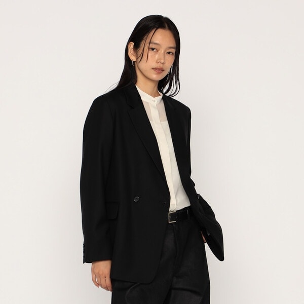 メゾンプラチナ（Maison Platinum）/ウールギャバジン ダブルブレストジャケット