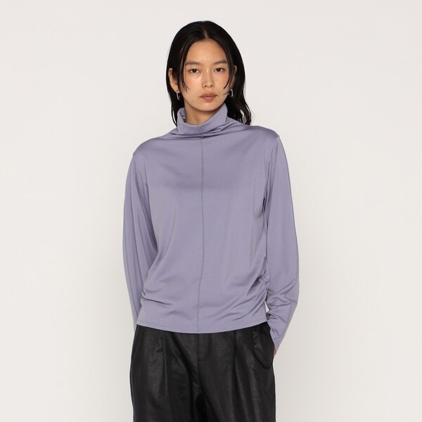 メゾンプラチナ（Maison Platinum）/ウールポリプレーティング ハイネックトップス