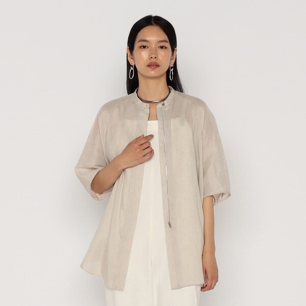 メゾンプラチナ（Maison Platinum）/リネンシルクシフォン シャツ