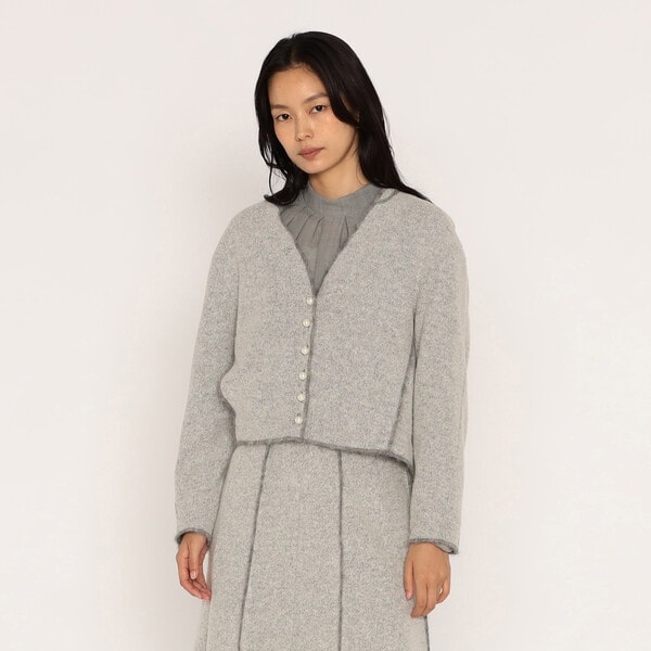 【NEW】メゾンプラチナ（Maison Platinum）/ウールブークレアムンゼン カーディガン