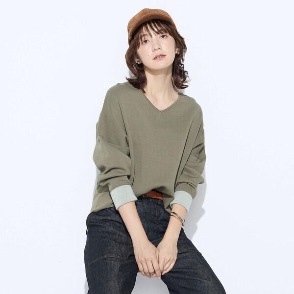 コムサワードローブ（COMME CA Wardrobe）/14G接結編 ニットプル