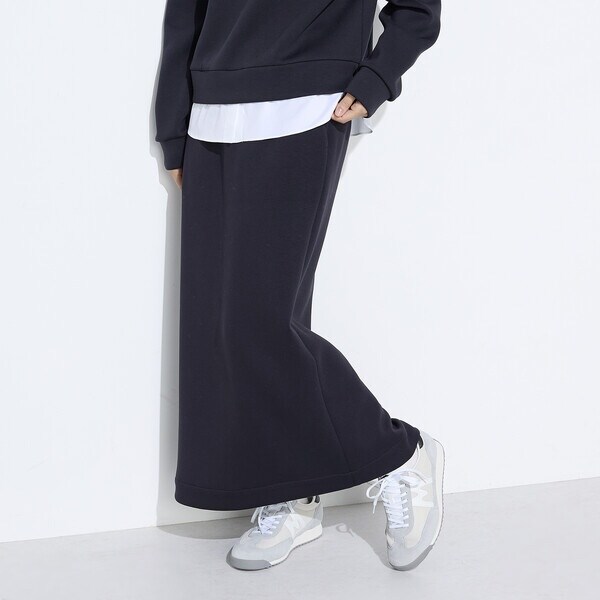 【NEW】コムサワードローブ（COMME CA Wardrobe）/〔 +サイズ 〕レーヨンミックスダンボール ナロースカート