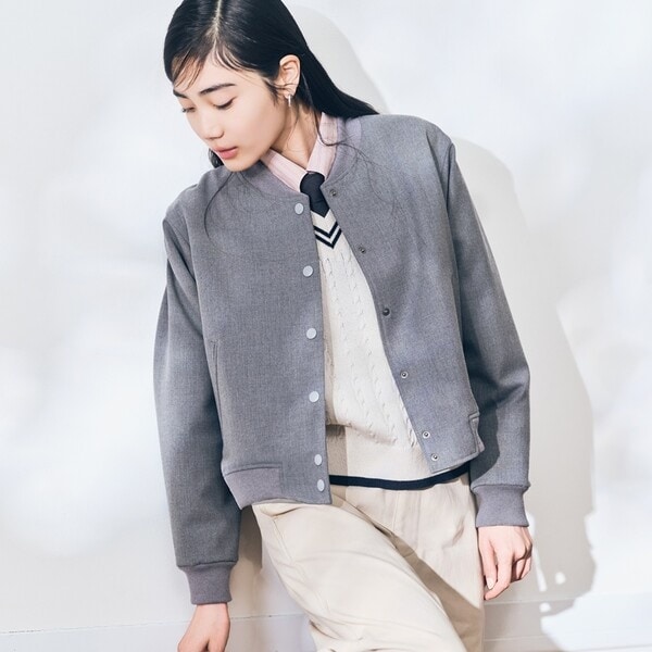 コムサワードローブ（COMME CA Wardrobe）/ポリエステルレーヨンスタジャン型ブルゾン