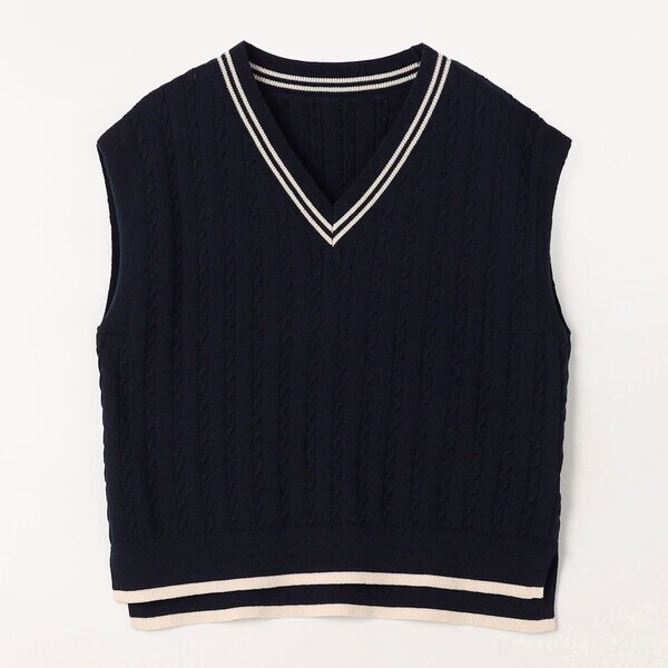 コムサワードローブ（COMME CA Wardrobe）/ケーブル編 ニットベスト_16