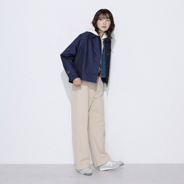 コムサワードローブ（COMME CA Wardrobe）/〔 +サイズ 〕 綿ポリエステルギャバ トレンチコート_2
