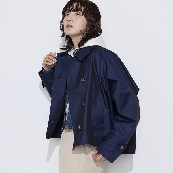 コムサワードローブ（COMME CA Wardrobe）/〔 +サイズ 〕 綿ポリエステルギャバ トレンチコート_5