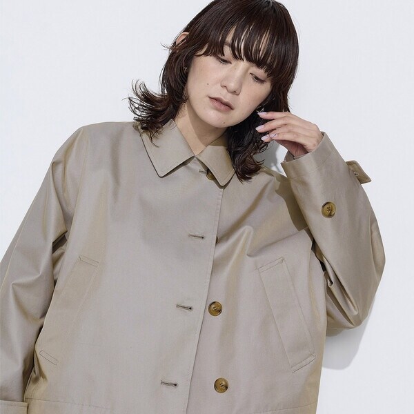 コムサワードローブ（COMME CA Wardrobe）/〔 +サイズ 〕 綿ポリエステルギャバ トレンチコート_9