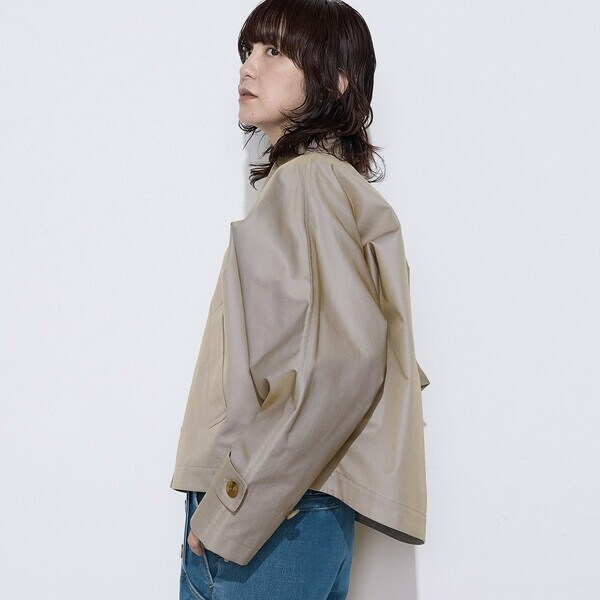 コムサワードローブ（COMME CA Wardrobe）/〔 +サイズ 〕 綿ポリエステルギャバ トレンチコート_10
