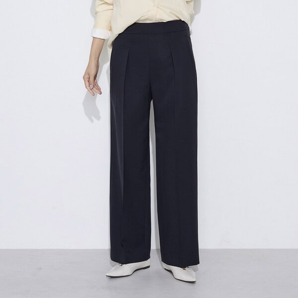 コムサワードローブ（COMME CA Wardrobe）/【セットアップ対応】パウダープレーンストレッチ パンツ