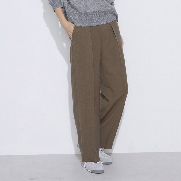 コムサワードローブ（COMME CA Wardrobe）/【セットアップ対応】パウダープレーンストレッチ パンツ_1