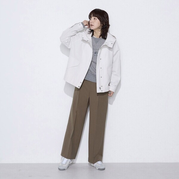 コムサワードローブ（COMME CA Wardrobe）/【セットアップ対応】パウダープレーンストレッチ パンツ_10