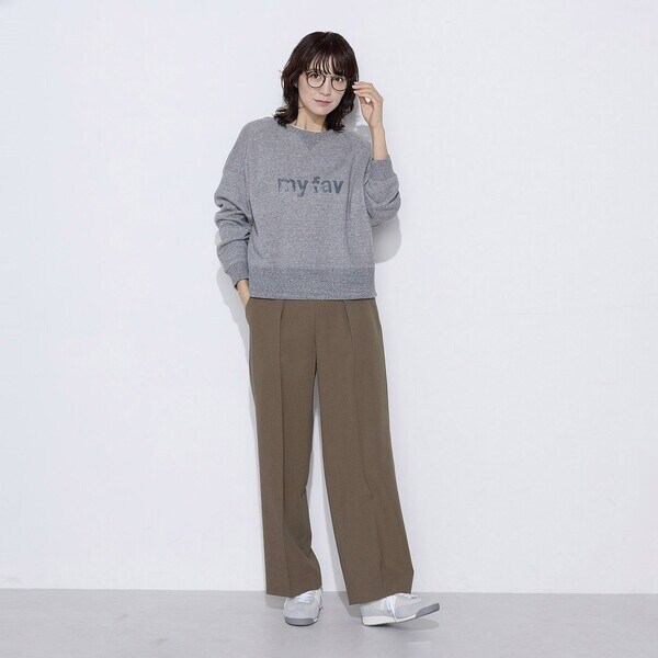 コムサワードローブ（COMME CA Wardrobe）/【セットアップ対応】パウダープレーンストレッチ パンツ_11