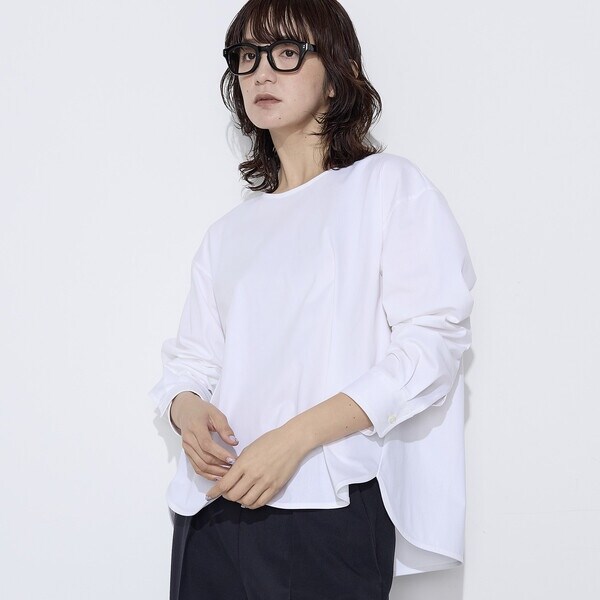 コムサワードローブ（COMME CA Wardrobe）/〔 +サイズ 〕 トリコット ジャージーブラウス_1
