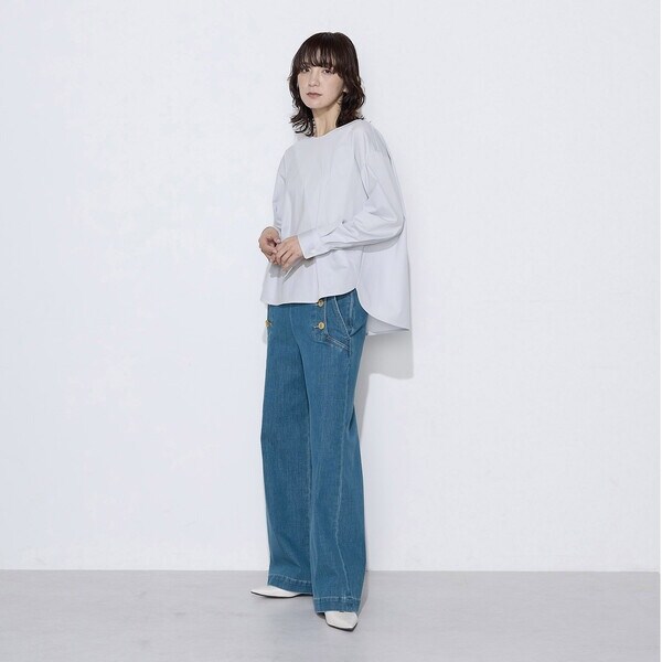 コムサワードローブ（COMME CA Wardrobe）/〔 +サイズ 〕 トリコット ジャージーブラウス_9