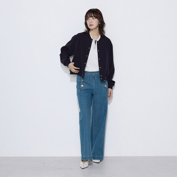 コムサワードローブ（COMME CA Wardrobe）/14G天竺編 ポロ襟ニット_3