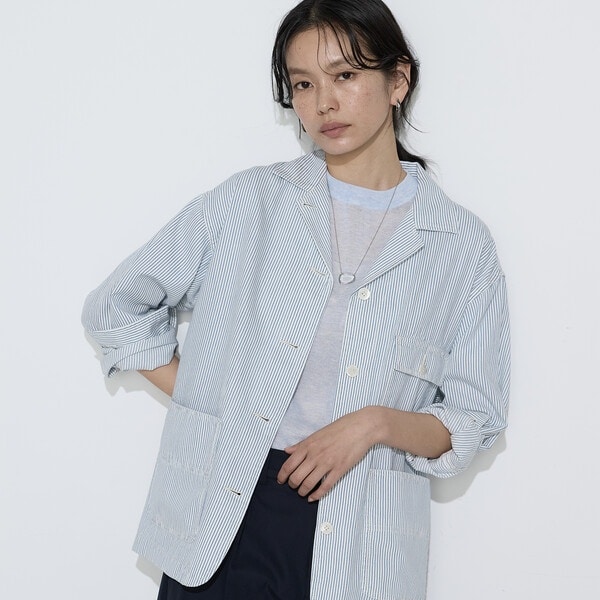 コムサワードローブ（COMME CA Wardrobe）/ヒッコリー カバーオール