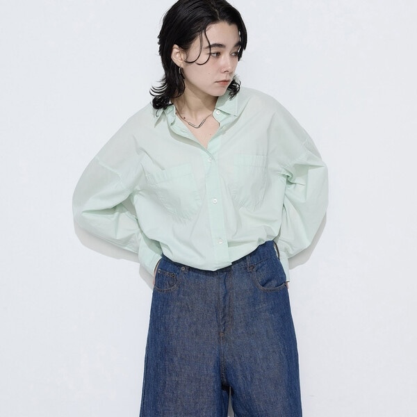 【NEW】コムサワードローブ（COMME CA Wardrobe）/ソフトコットンローン シャツ