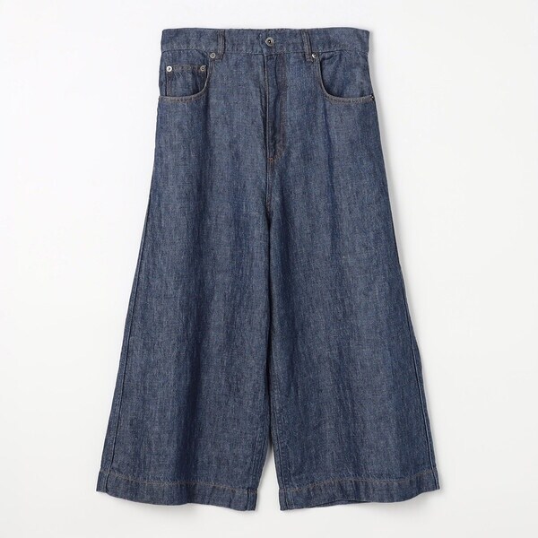 【NEW】コムサワードローブ（COMME CA Wardrobe）/〔 +サイズ 〕 リネンデニム キュロットパンツ_10